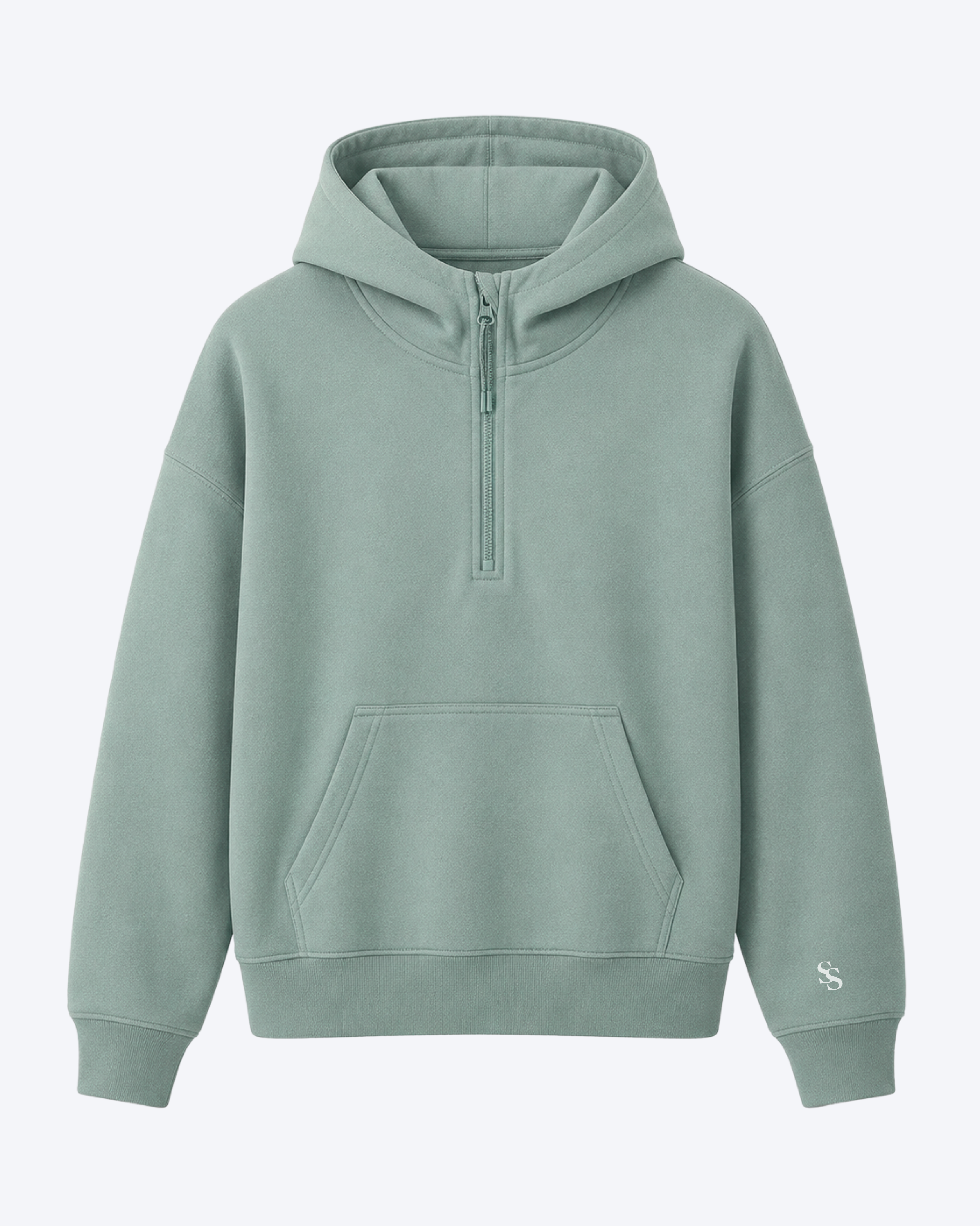 Studio Sundays™ Half-Zip Hoodie Sage Green