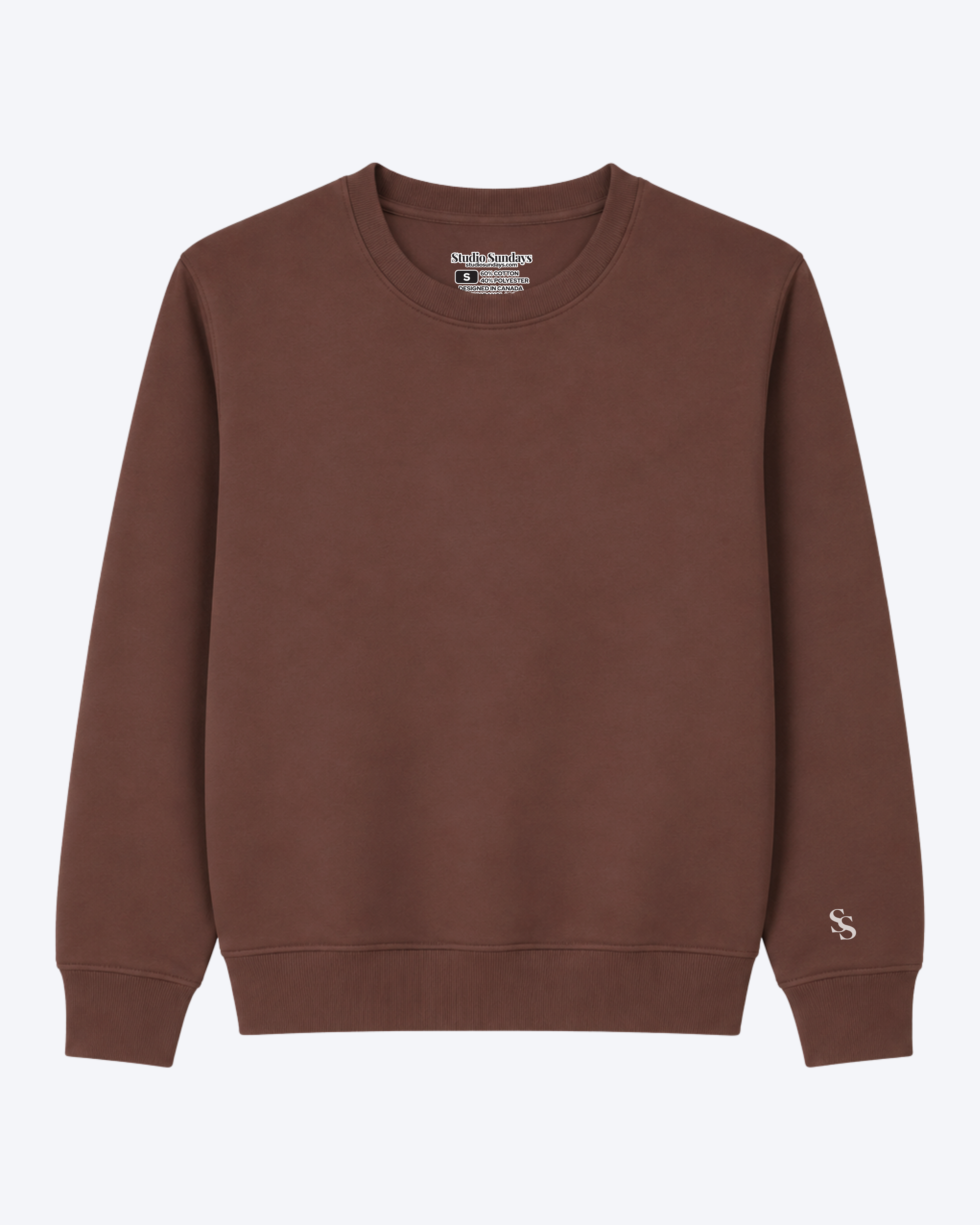 Studio Sundays™ Classic Crewneck Espresso