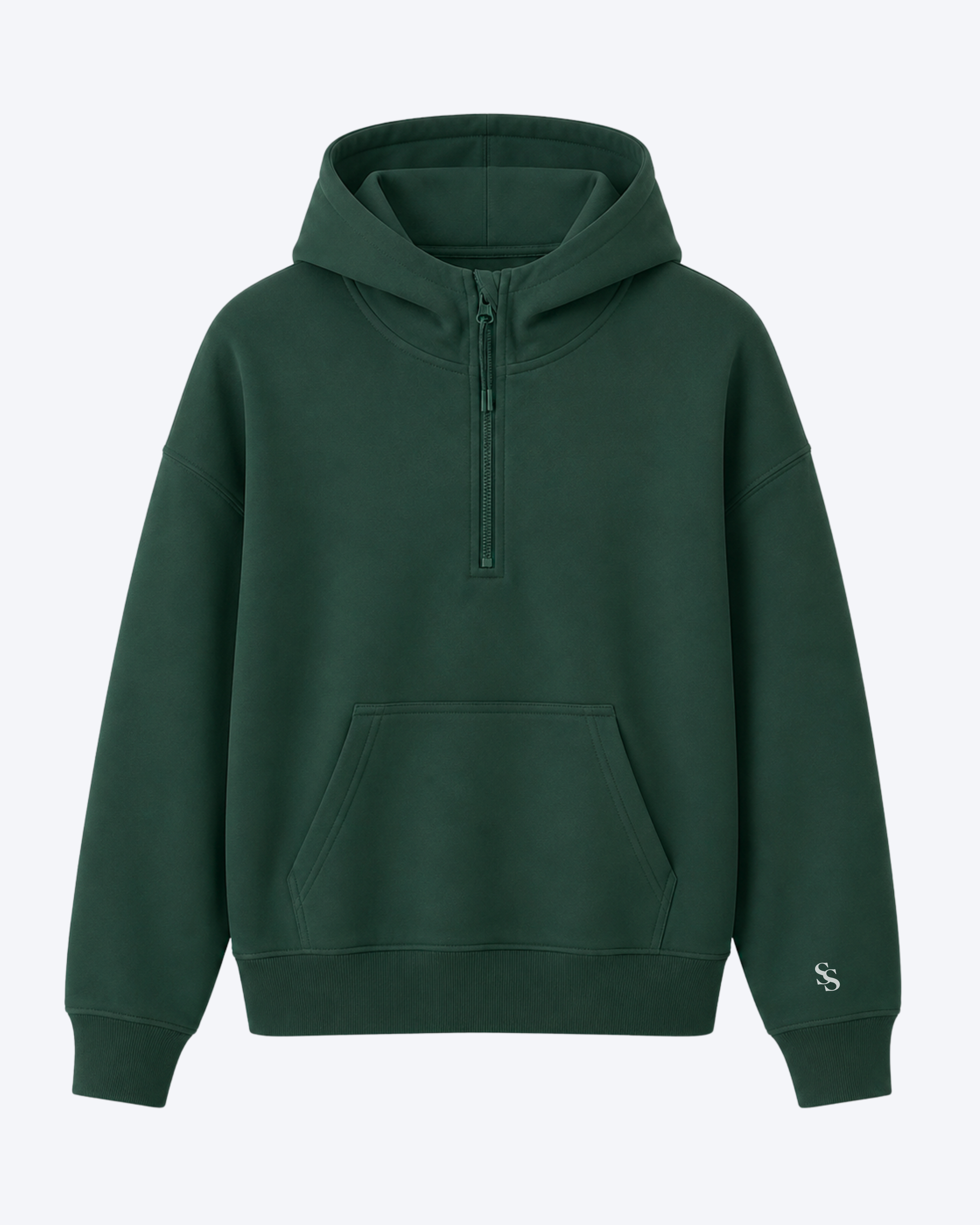 Studio Sundays™ Half-Zip Hoodie Forest Green