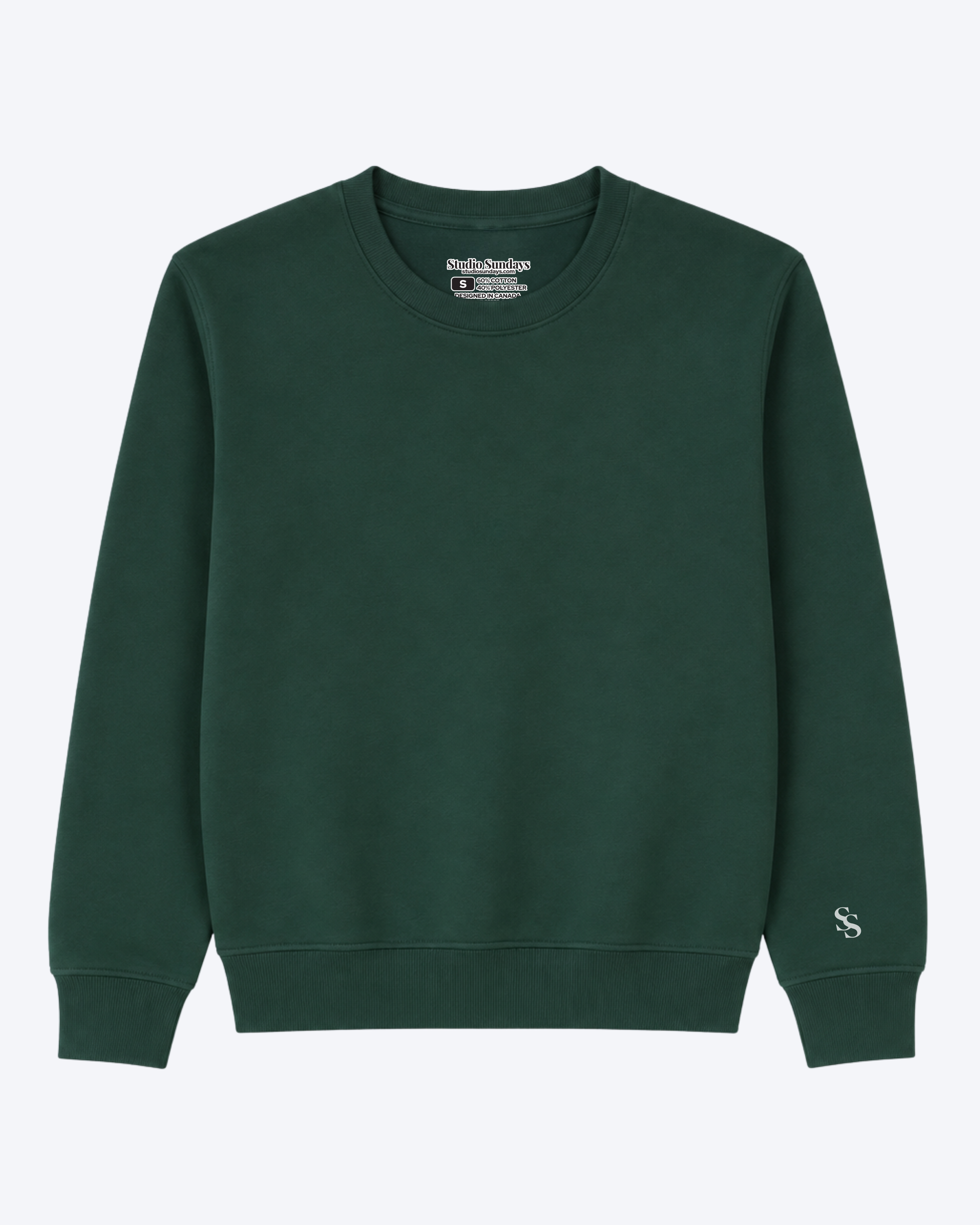 Studio Sundays™ Classic Crewneck Forest Green