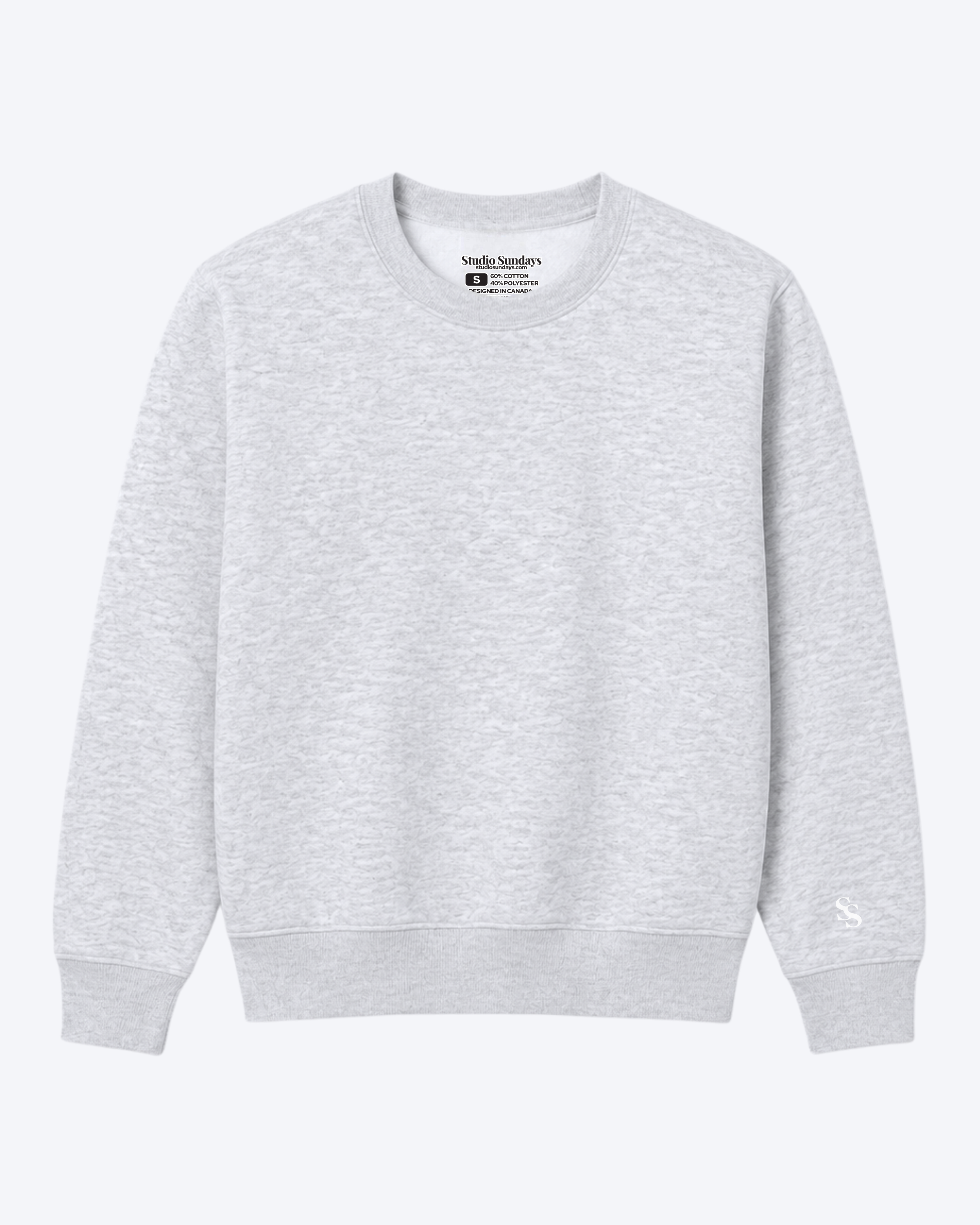 Studio Sundays™ Classic Crewneck Ash Heather